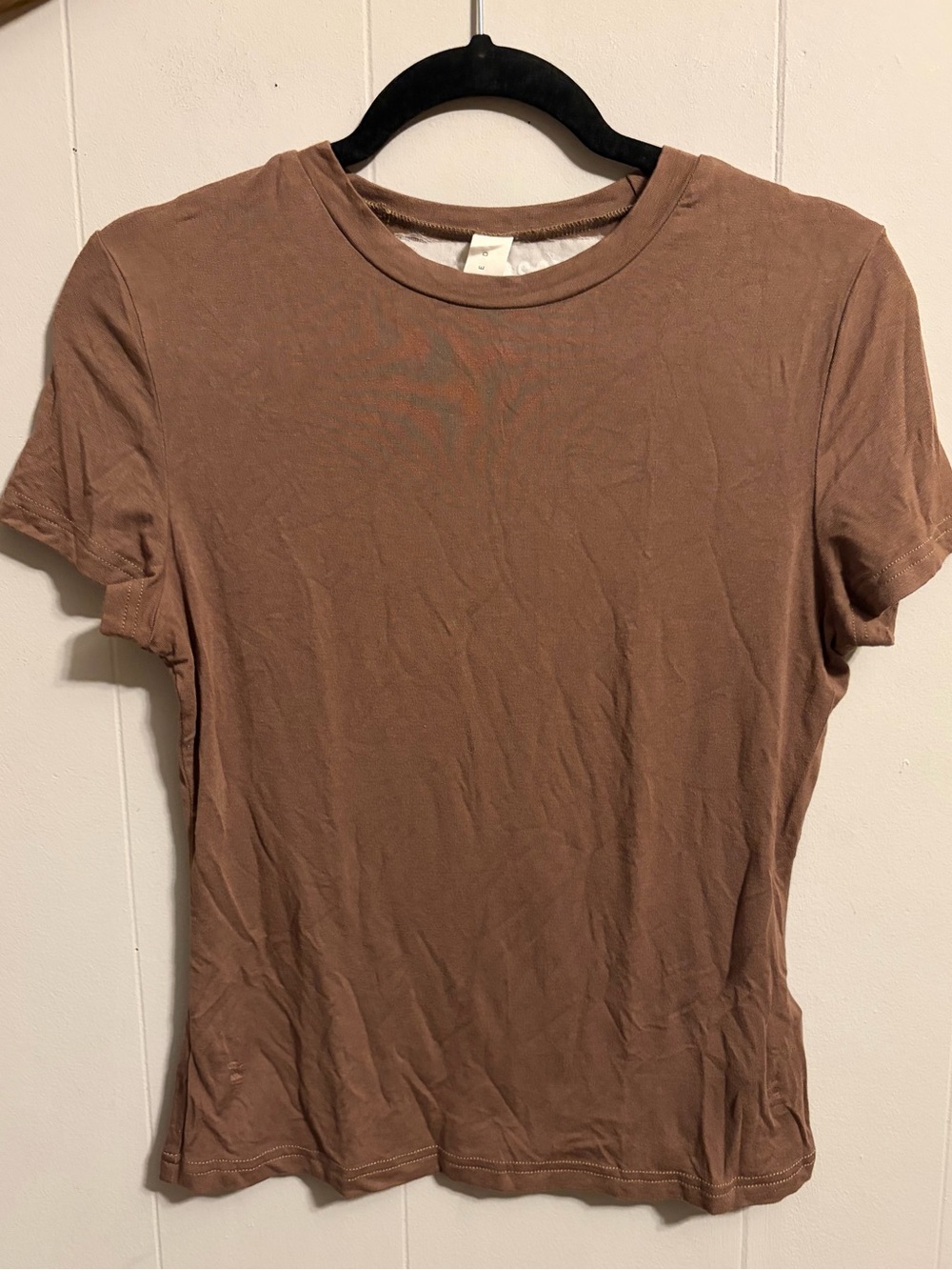 Missguided + Brown Short Sleeve Crewneck Tee